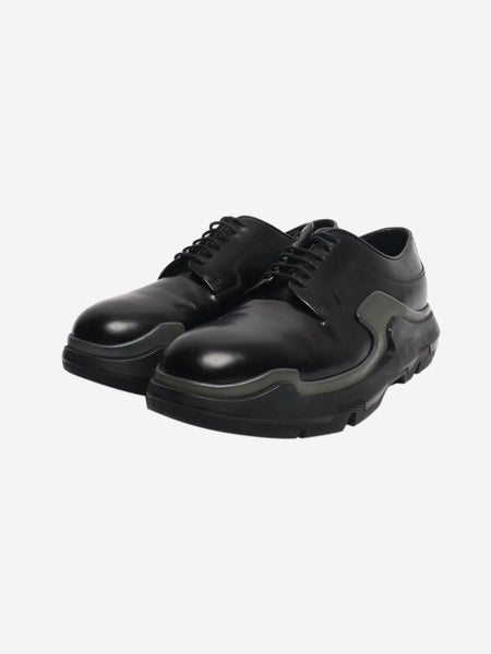 Black platform brogues - size UK 6.5 alternate image
