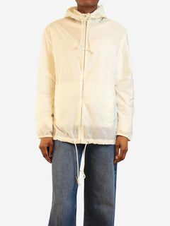 White nylon jacket - size UK 8 Coats & Jackets Miu Miu 