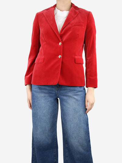Red velvet blazer - size UK 12 Coats & Jackets Etro 