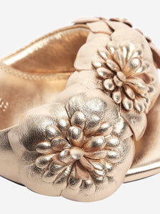 Anne Fontaine Gold metallic mules - size EU 36 (UK 3)