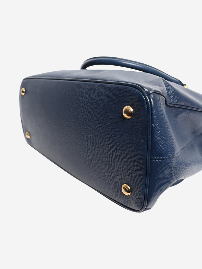 Blue Saffiano leather Galleria 2way bag