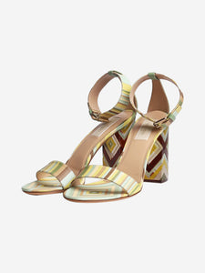 Valentino Multicolour patterned sandal heels - size EU 38.5