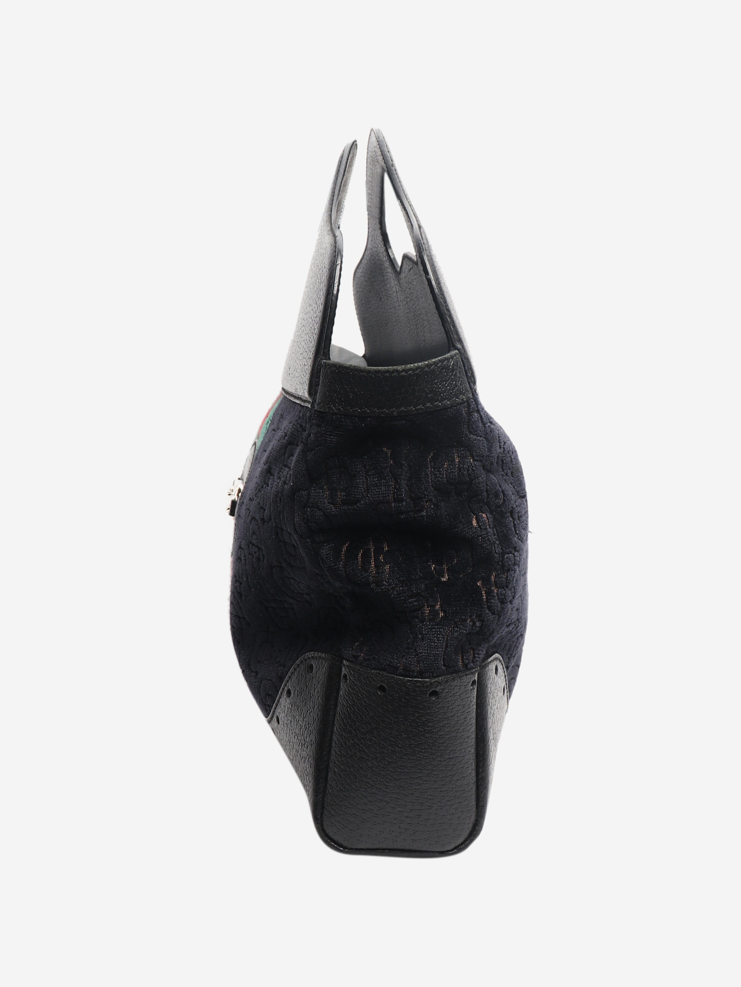 Navy velvet Horsebit tote bag Tote Bags Gucci 