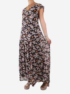 Ba&sh Multicoloured V-neck floral maxi dress - size Brand size 2