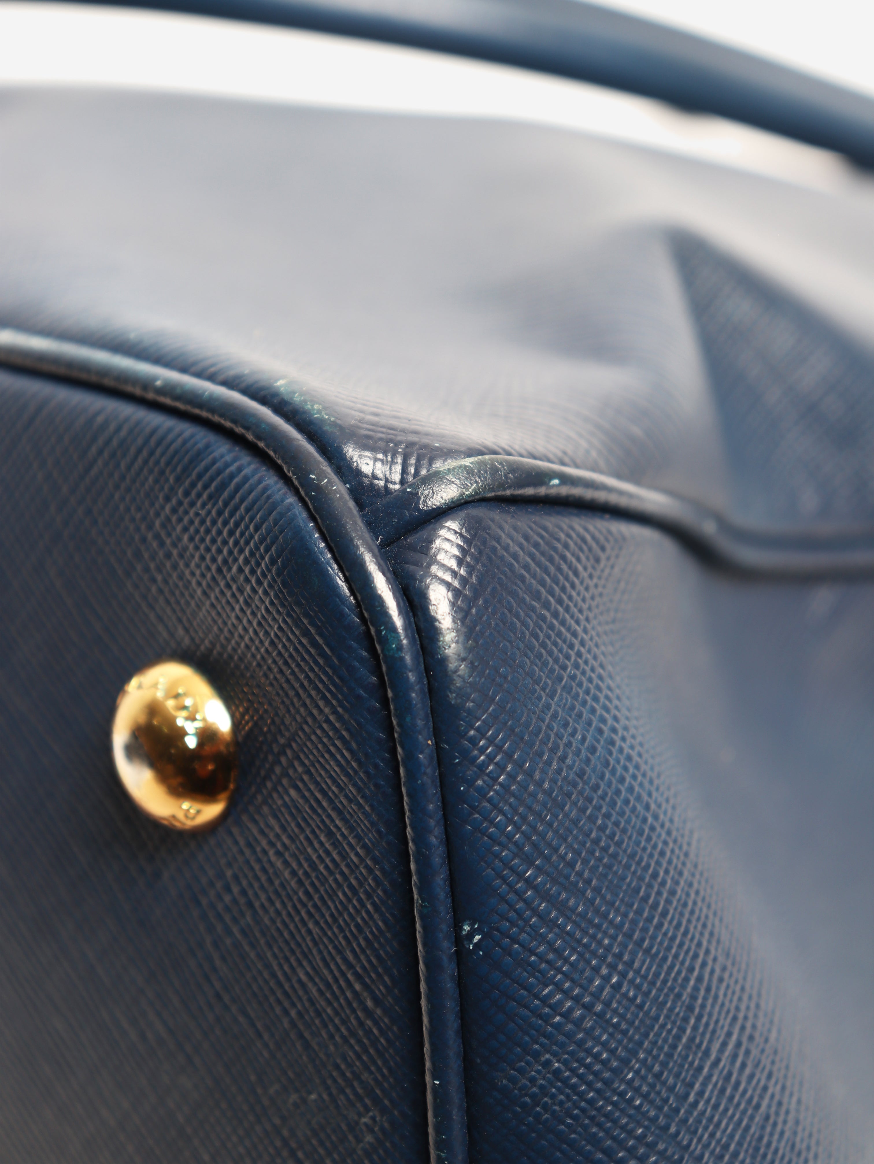 Blue Saffiano leather Galleria 2way bag