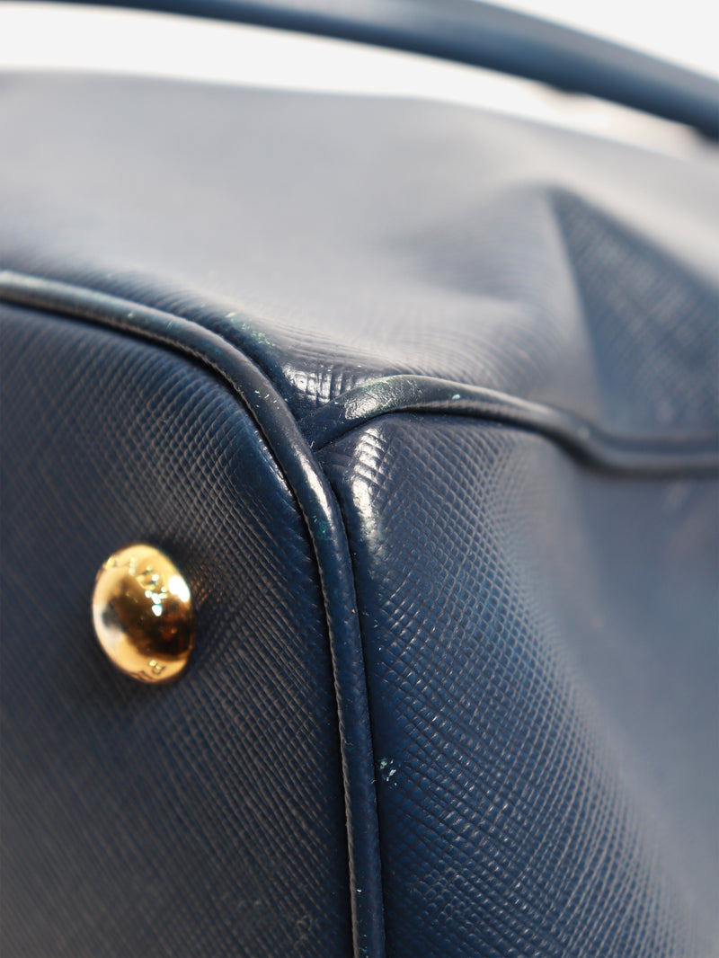 Blue Saffiano leather Galleria 2way bag