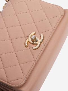 Dusty pink pearl chain mini flap bag Bags Chanel 