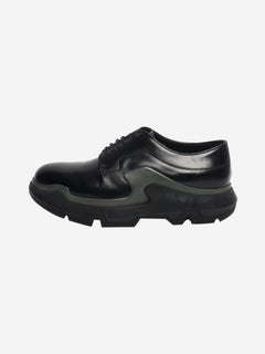 Black platform brogues - size UK 6.5 Flat Shoes Prada 