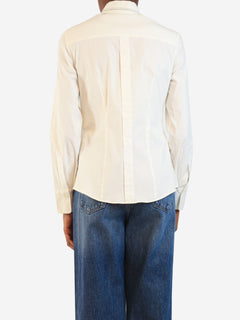 White monili-collar shirt - size S Tops Brunello Cucinelli 