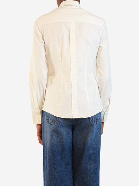 White monili-collar shirt - size S alternate image