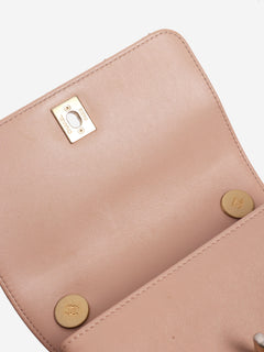 Dusty pink pearl chain mini flap bag Bags Chanel 