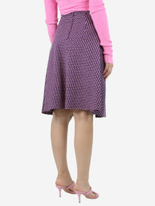 Philosophy Purple star patterned midi skirt - size UK 8