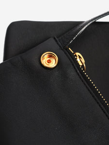 Celine Black Trio leather pouch bag