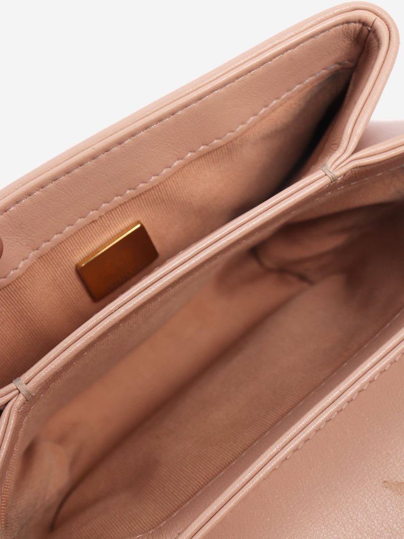 Dusty pink pearl chain mini flap bag Bags Chanel 