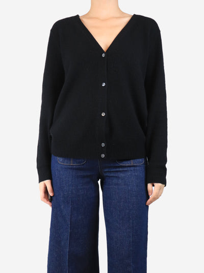 Black cashmere cardigan - size UK 10 Knitwear Theory 