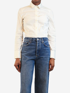 White monili-collar shirt - size S Tops Brunello Cucinelli 