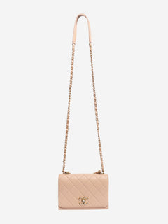 Dusty pink pearl chain mini flap bag Bags Chanel 