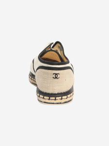 Chanel Neutral Derby espadrille shoes - size EU 41.5
