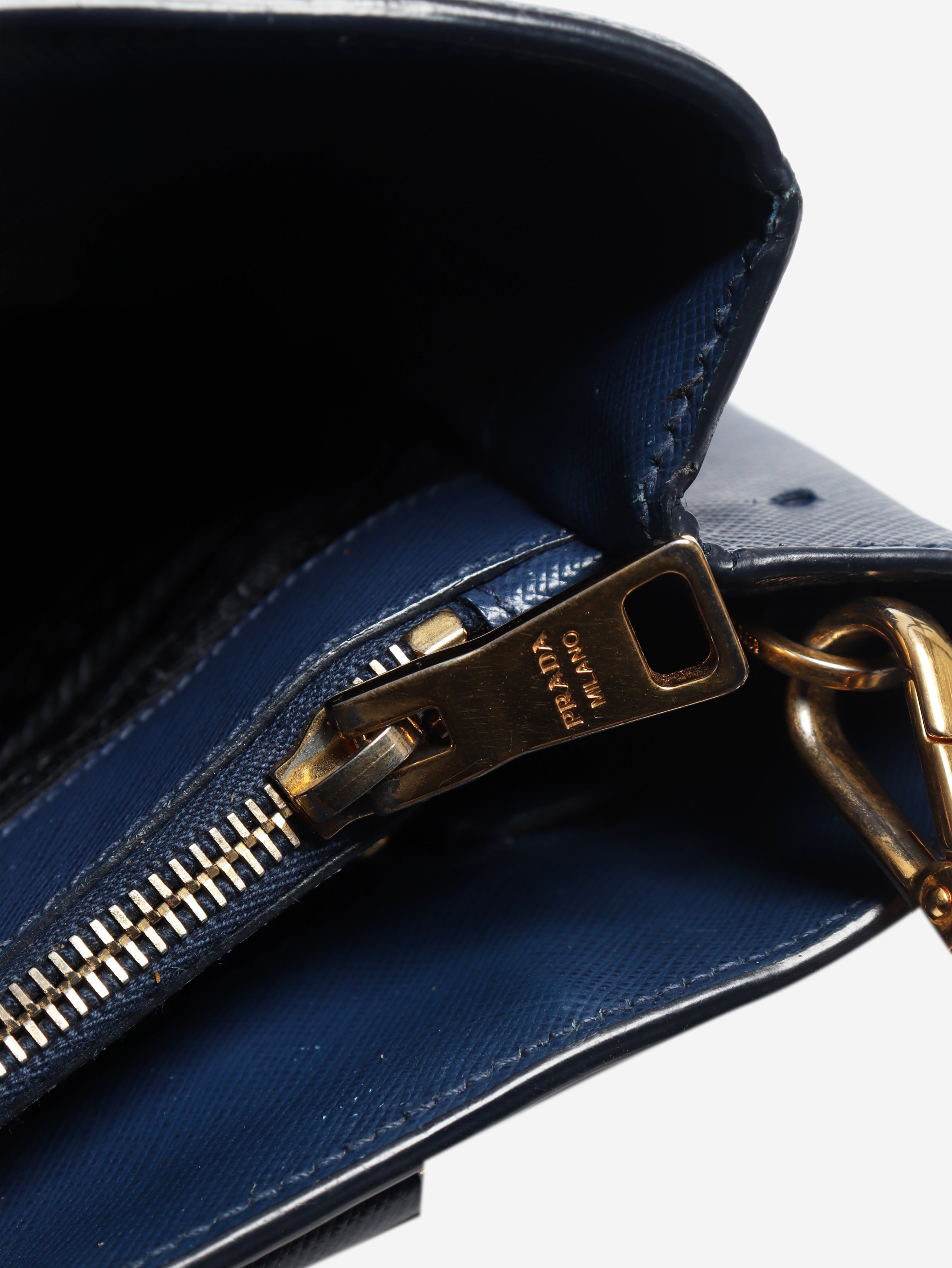 Blue Saffiano leather Galleria 2way bag