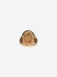 Bvlgari Gold diamond pavé ring