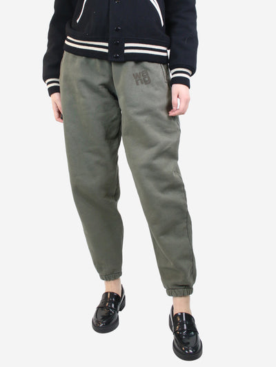 Khaki cuffed joggers - size XXS Trousers Alexander Wang 