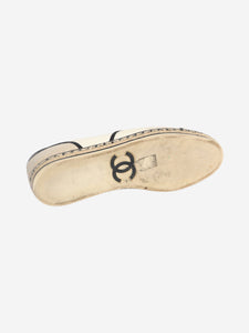 Chanel Neutral Derby espadrille shoes - size EU 41.5