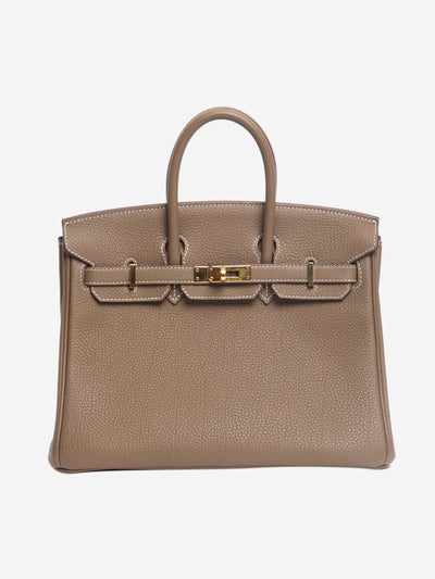 Etoupe Birkin 25 Top Handle Bags Hermes 