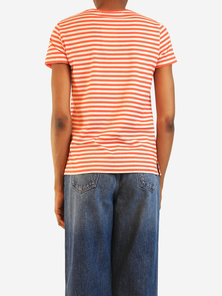 Red and white striped pocket t-shirt - size XS alternate image
