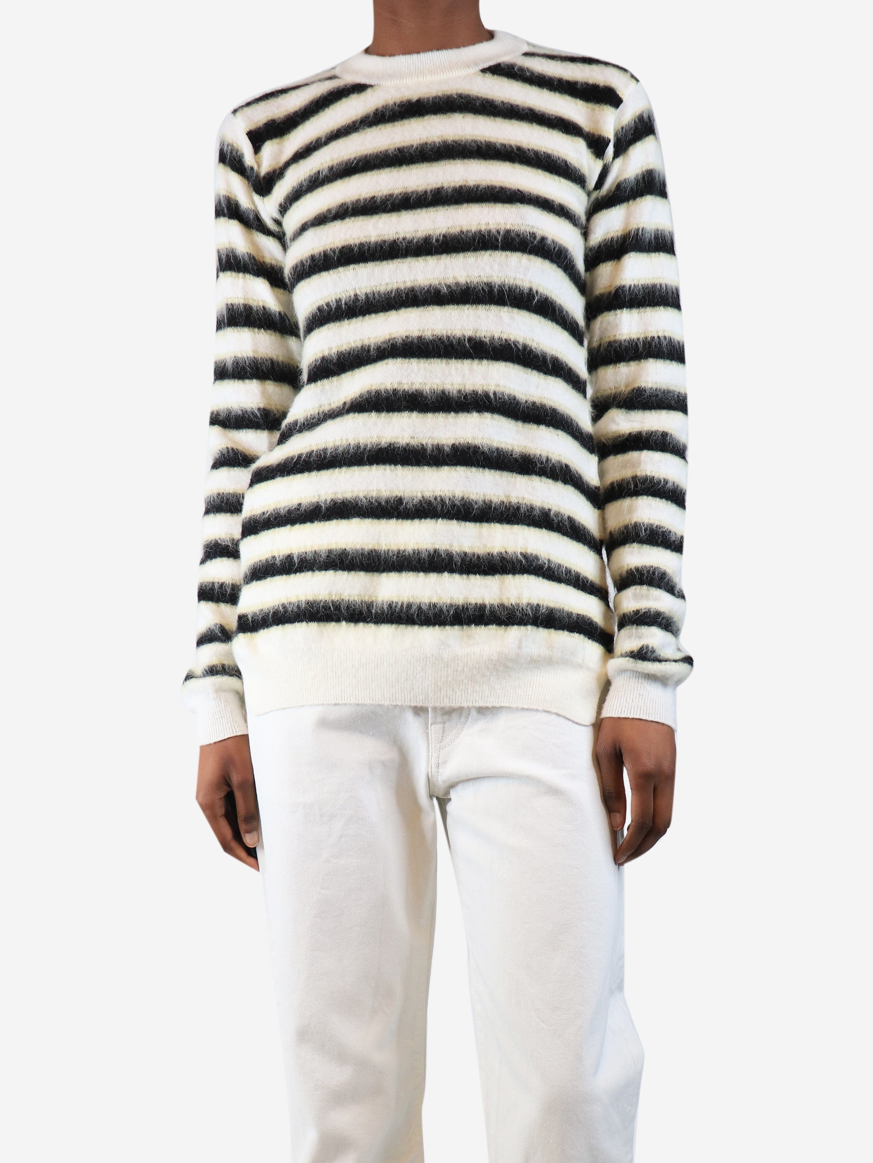 White wool stripe jumper - size UK 8 Knitwear Marni 