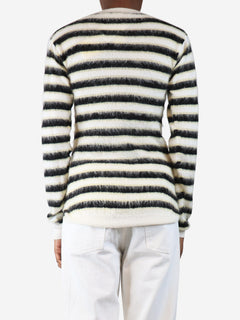 White wool stripe jumper - size UK 8 Knitwear Marni 