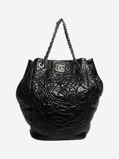 Black 2008 patent leather quilted tote bag Tote Bags Chanel 