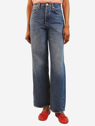 Blue straight-leg jeans - size UK 4 Denim Agolde 