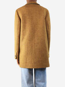 Margaret Howell Mustard Harris Tweed single breasted blazer - size UK 6