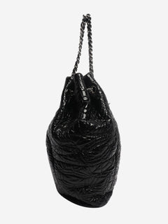 Black 2008 patent leather quilted tote bag Tote Bags Chanel 