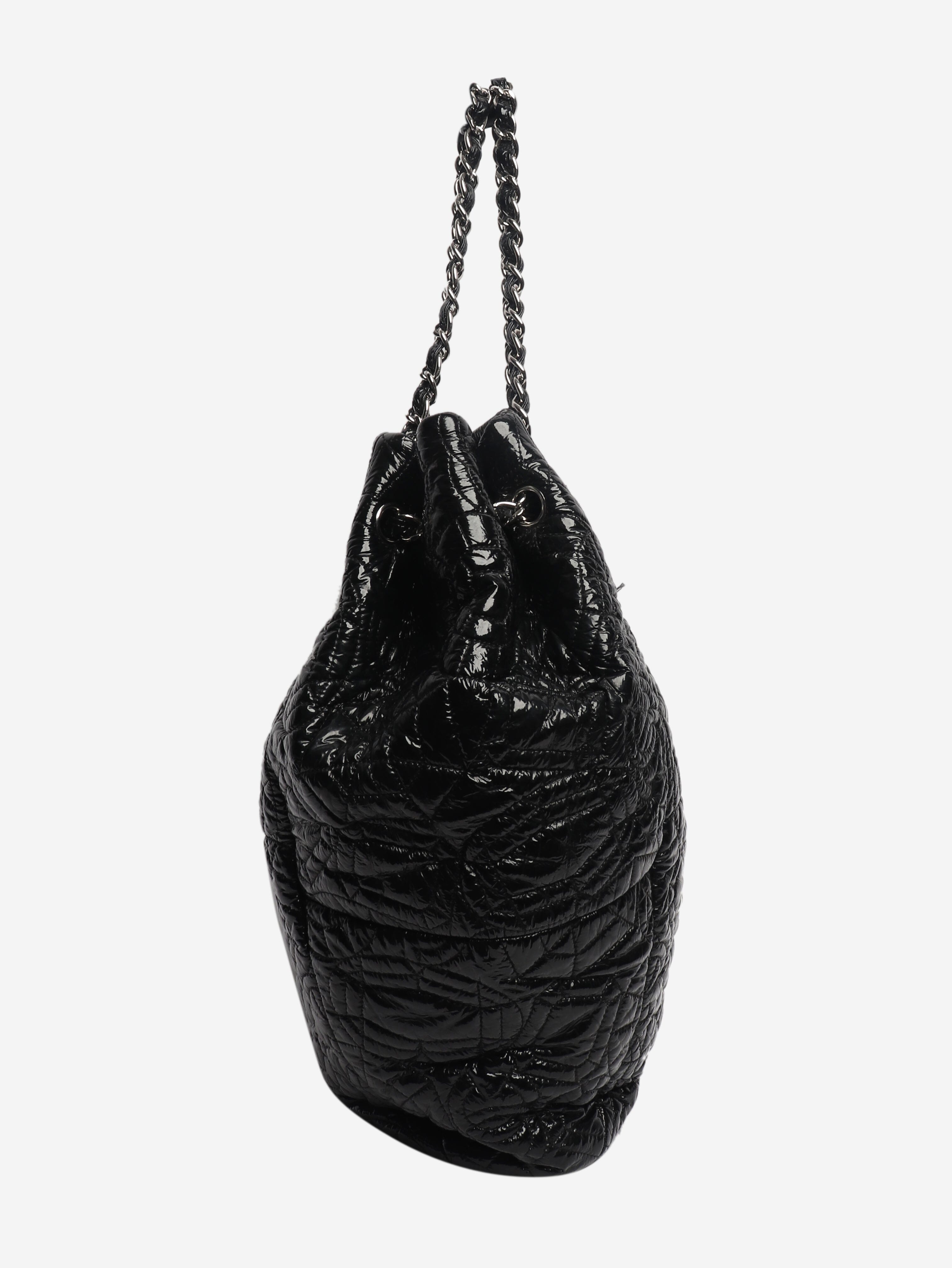 Black 2008 patent leather quilted tote bag Tote Bags Chanel 