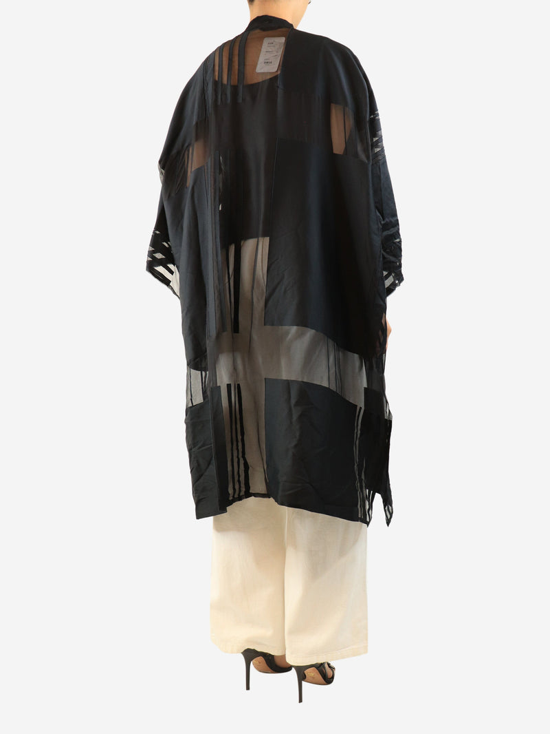 Black silk-blend cover-up - size S Beachwear Eskandar 
