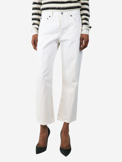 White Lesley cropped straight-leg jeans - size UK 10 Trousers The Row 