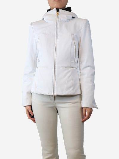 White hooded ski jacket - size UK 8 Coats & Jackets Goldbergh 