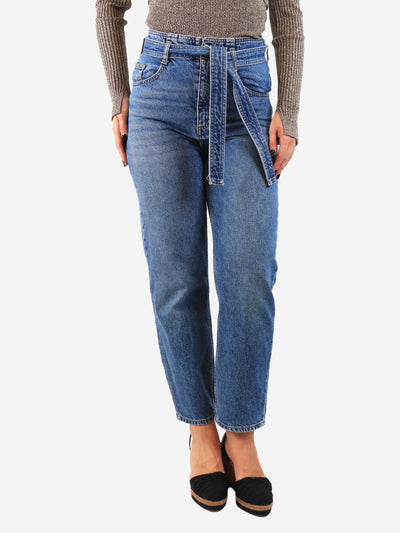 Blue belted jeans - size UK 8 Trousers Claudie Pierlot 