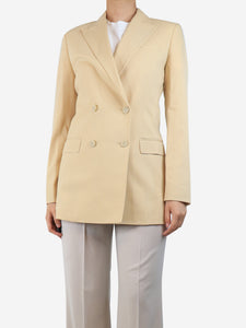 Theory Butter double-breasted blazer - size UK 8