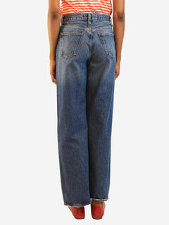 Blue straight-leg jeans - size UK 4 Denim Agolde 
