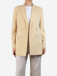 Theory Butter double-breasted blazer - size UK 8