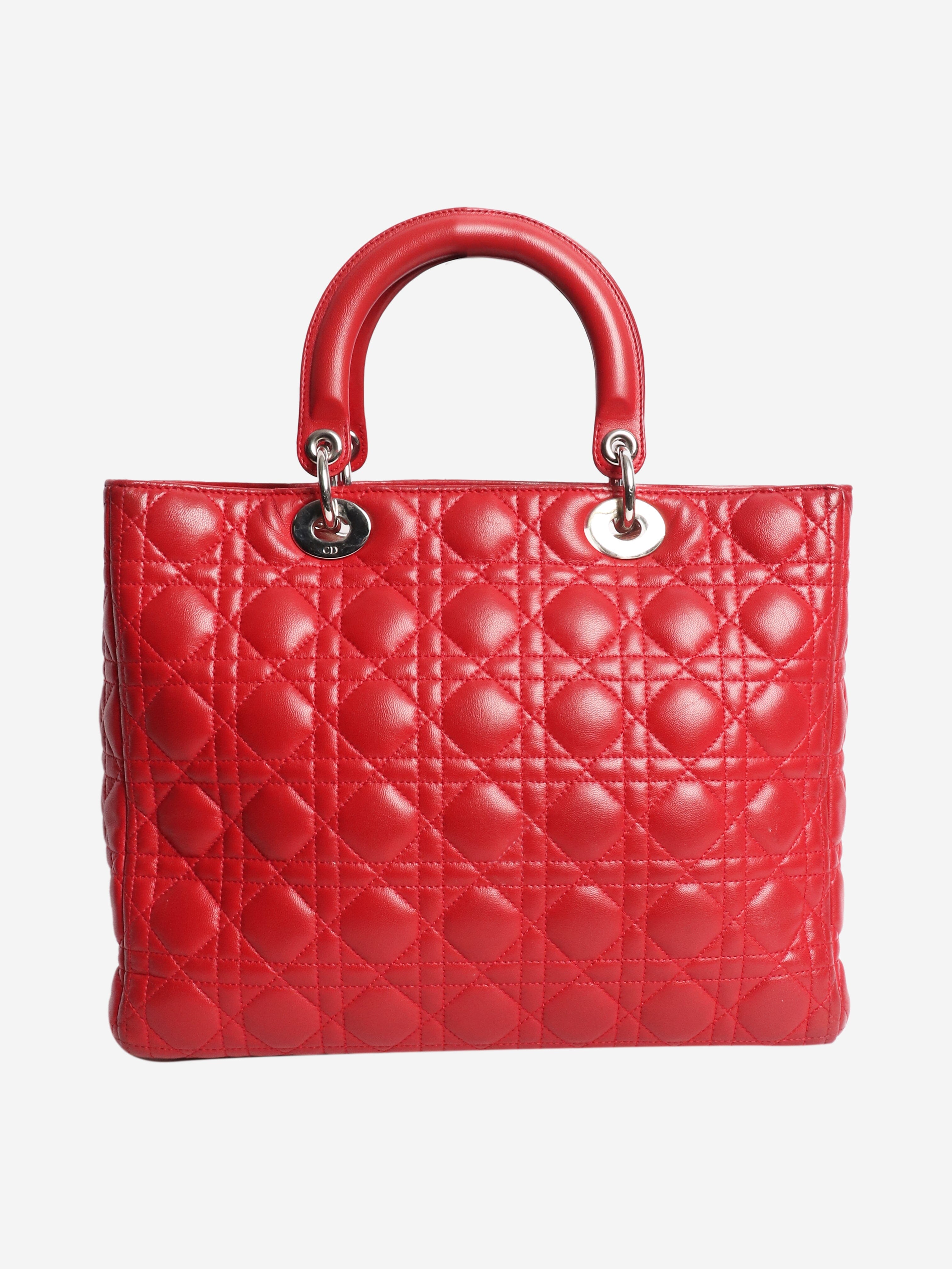 Red 2011 Large Lady Dior bag Shoulder bags Dior 