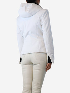 Goldbergh White hooded ski jacket - size UK 8