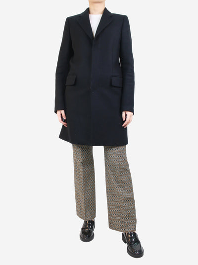 Black wool-blend coat - size UK 16 Coats & Jackets Balenciaga 