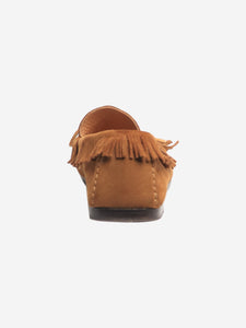 Isabel Marant Tan suede fringed Moccasins - size EU 39