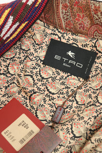 Etro Multicolour paisley padded coat - size UK 8