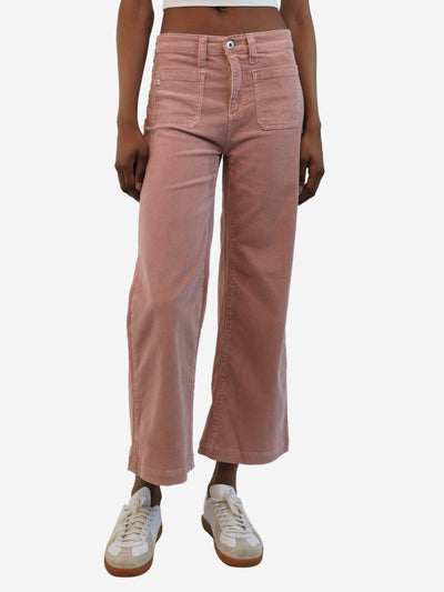 Dusty pink corduroy pocket trousers - size UK 6 Trousers AG 