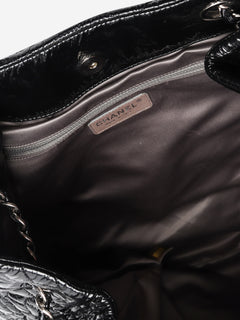 Black 2008 patent leather quilted tote bag Tote Bags Chanel 