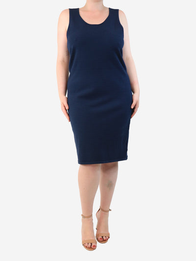 Navy blue sleeveless ribbed midi dress - size XL Dresses Lauren Ralph Lauren 